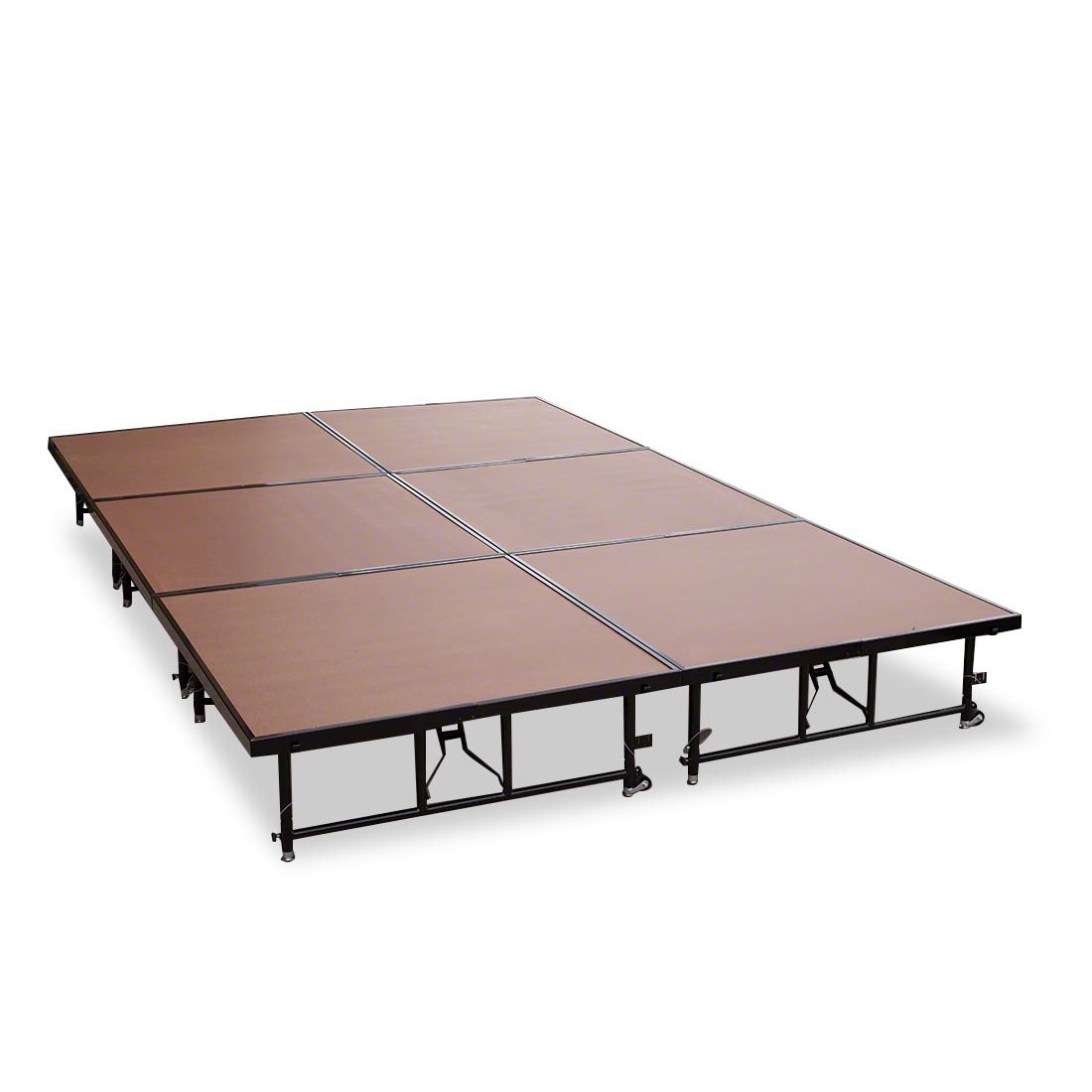 National Public Seating TransFix 12'x8' Hardboard Stage Kit, 16"-24" High