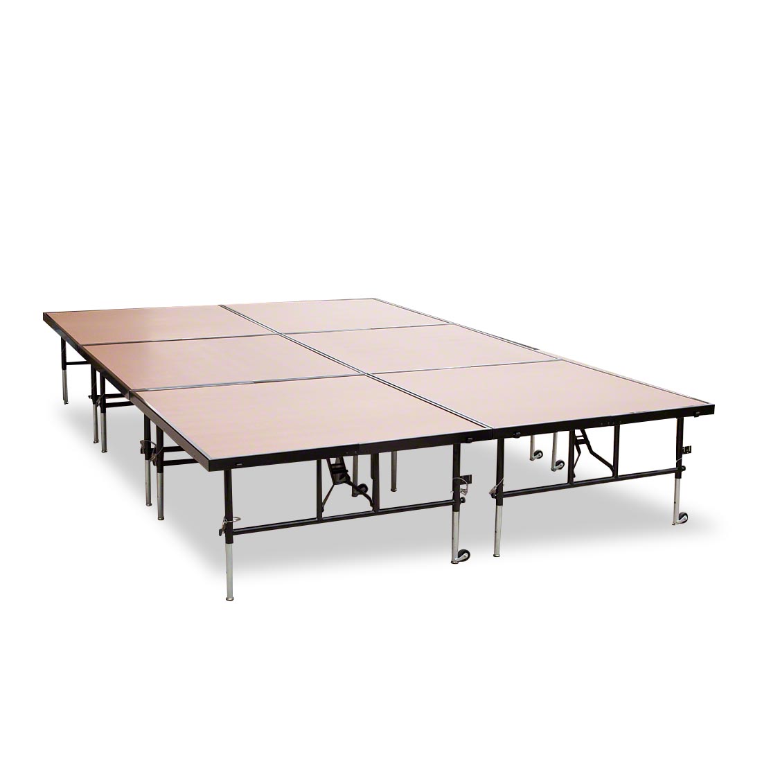 National Public Seating TransFix 12'x8' Hardboard Stage Kit, 24"-32" High 