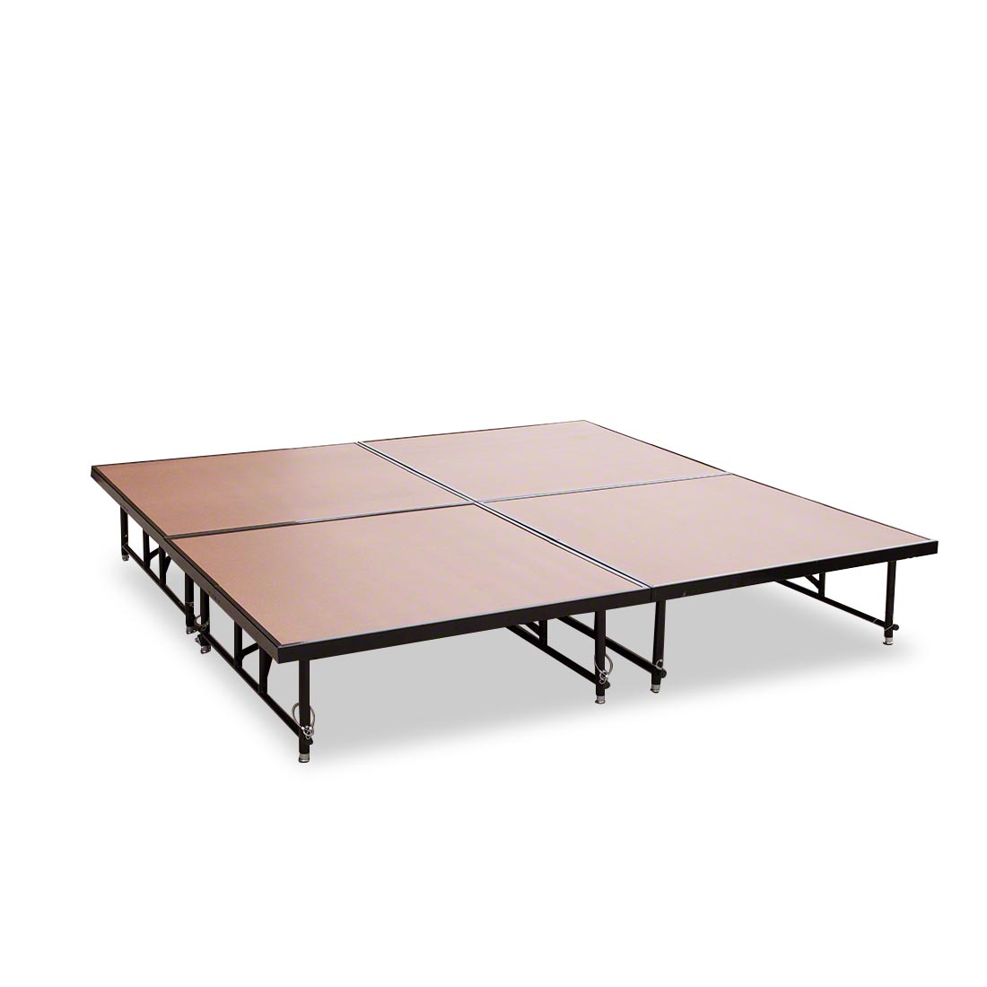 National Public Seating TransFix 8'x8' Hardboard Stage Kit, 16"-24" High
