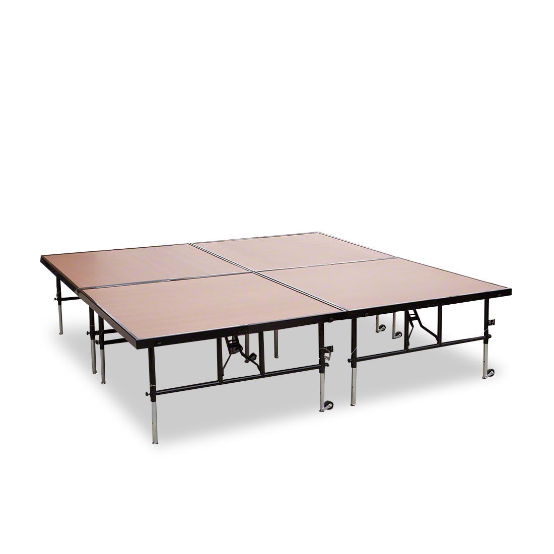 National Public Seating TransFix 8'x8' Hardboard Stage Kit, 24"-32" High