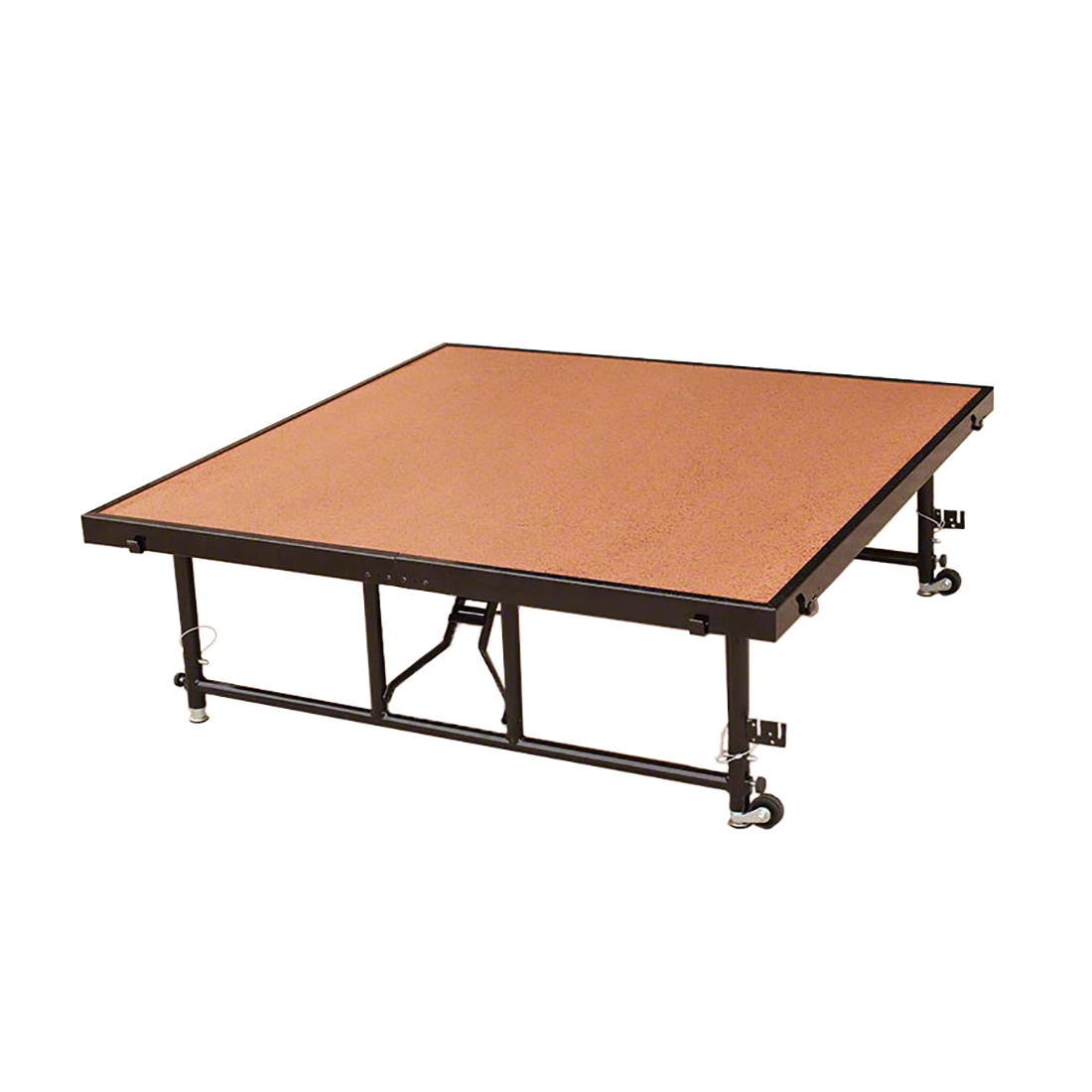 National Public Seating 4'x4' Camera Riser, 16"-24" High, Hardboard