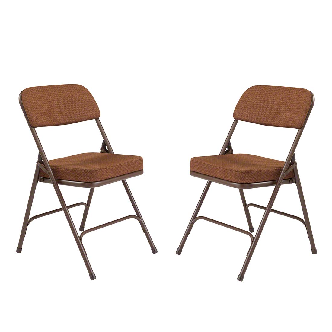 National Public Seating 3219 Premium 2" Fabric Upholstered Folding Chair, Antique Gold (2-pack)