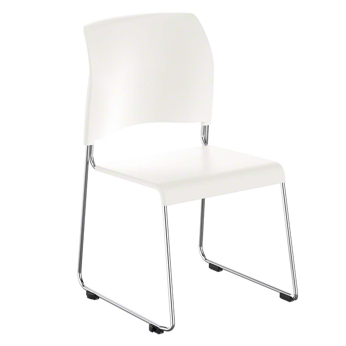 National Public Seating 8801 Cafetorium Plastic Stack Chair, White  NPS-8801-11-01
