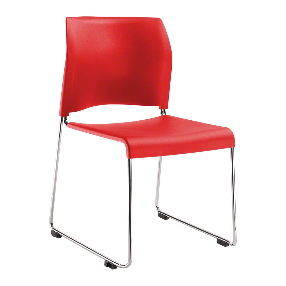 National Public Seating 8817 Cafetorium Plastic Stack Chair, Red NPS-8817-11-17