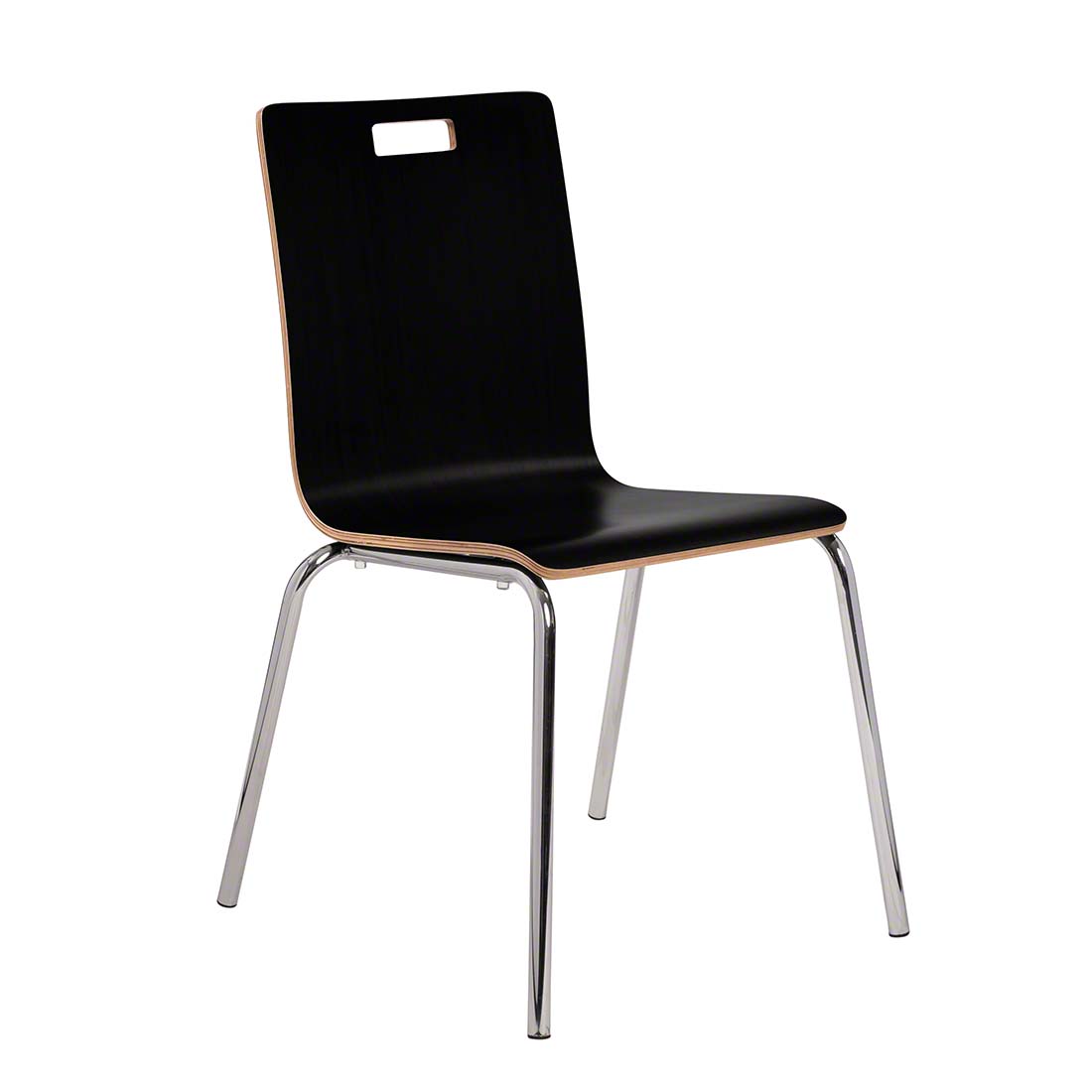 National Public Seating Bushwick Bentwood Cafe Stack Chair, Black NPS-BCC23