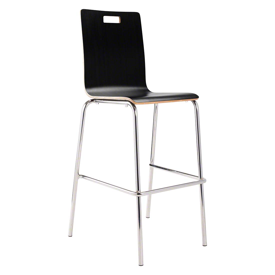 National Public Seating BCS23 Bushwick Bentwood Café Stool, Black NPS-BCS23