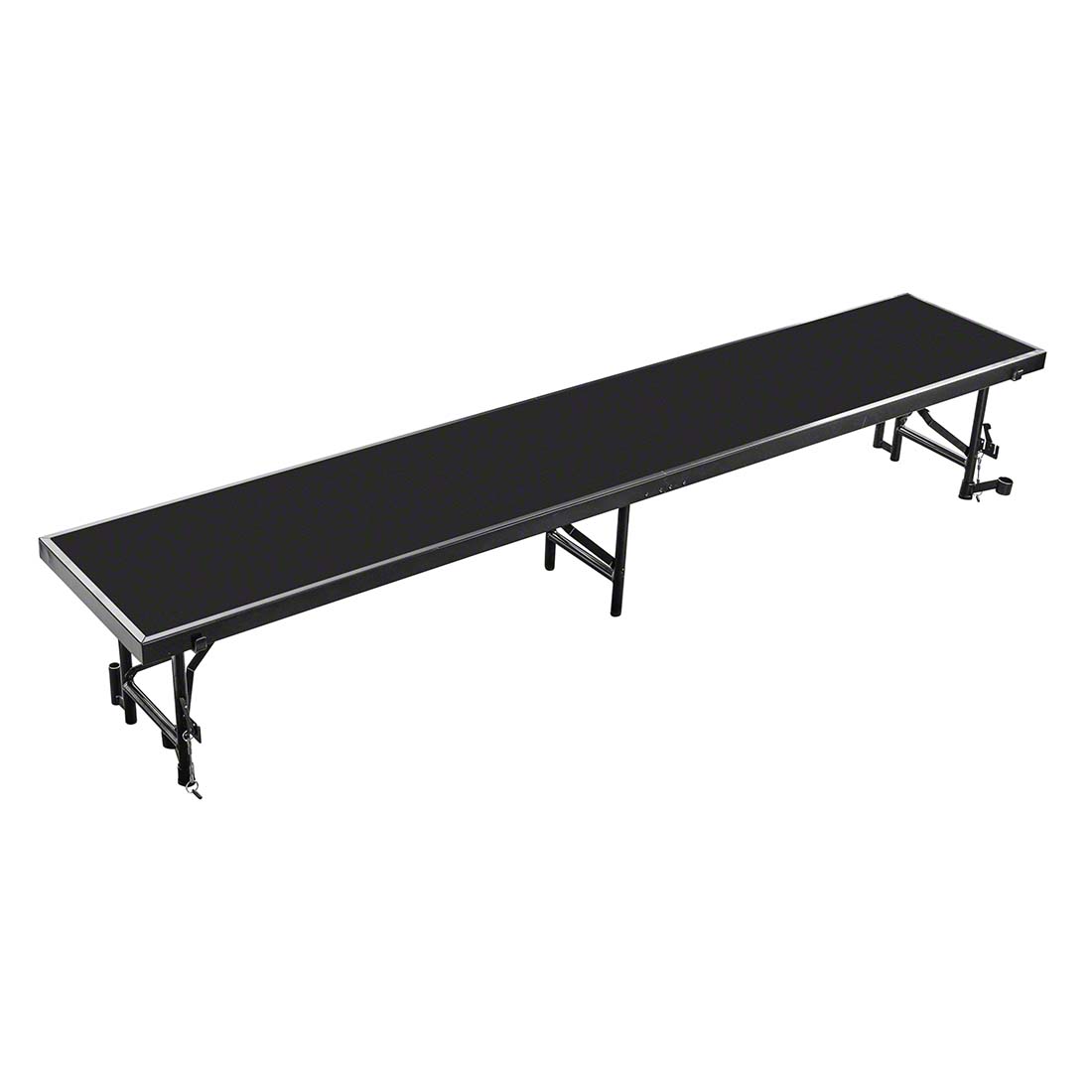 National Public Seating RS16P 8' Straight Standing Choral Riser, Polydeck, 16