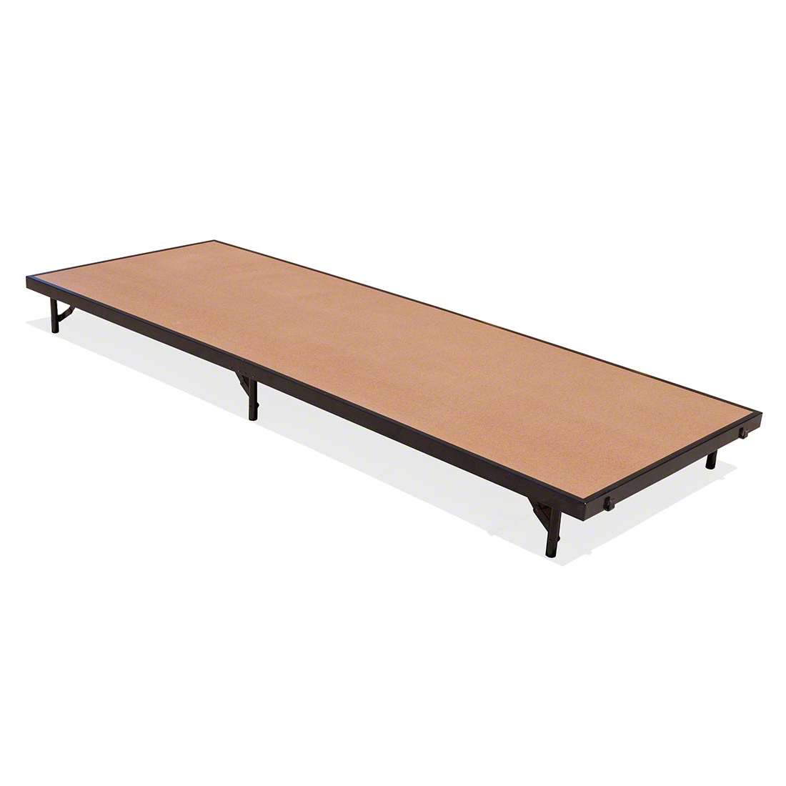 National Public Seating S368HB 3'x8' Portable Stage with Hardboard Surface, 8