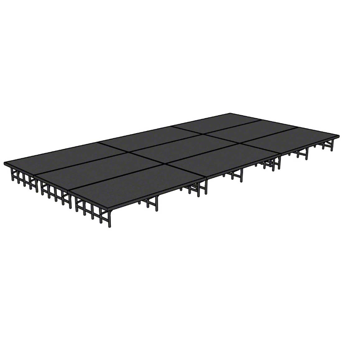 National Public Seating 12'x24' Portable Stage Kit