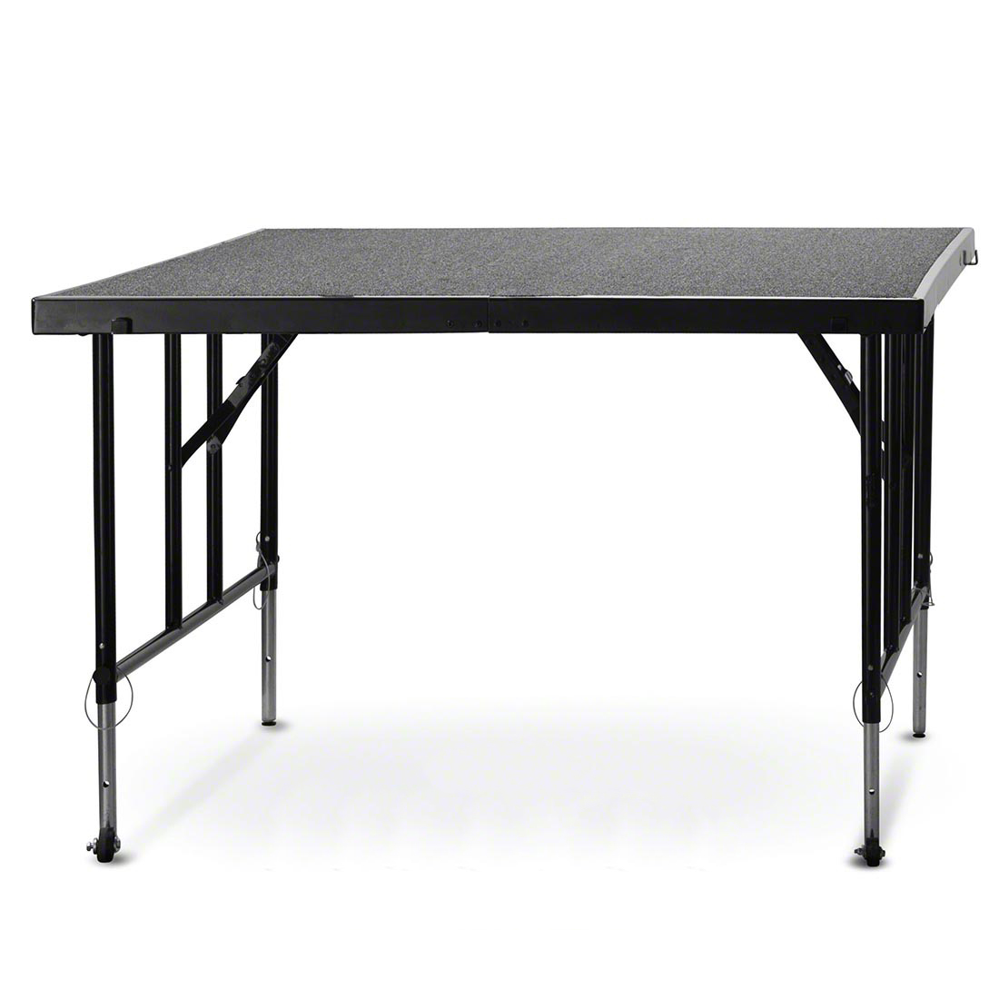 National Public Seating 4'x4' Camera Riser, 24"-32" High, Carpet