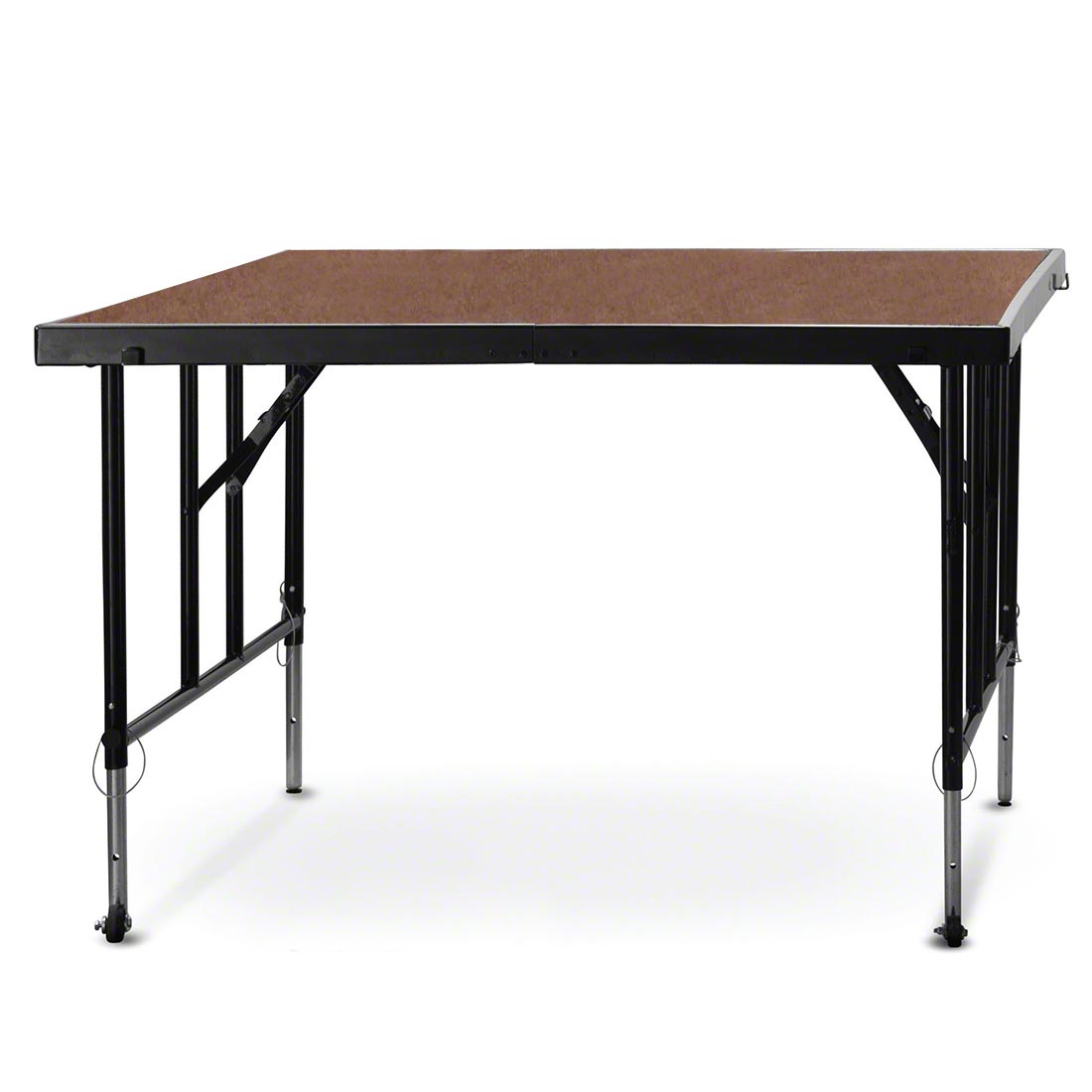 National Public Seating 4'x4' Camera Riser, 24"-32" High, Hardboard