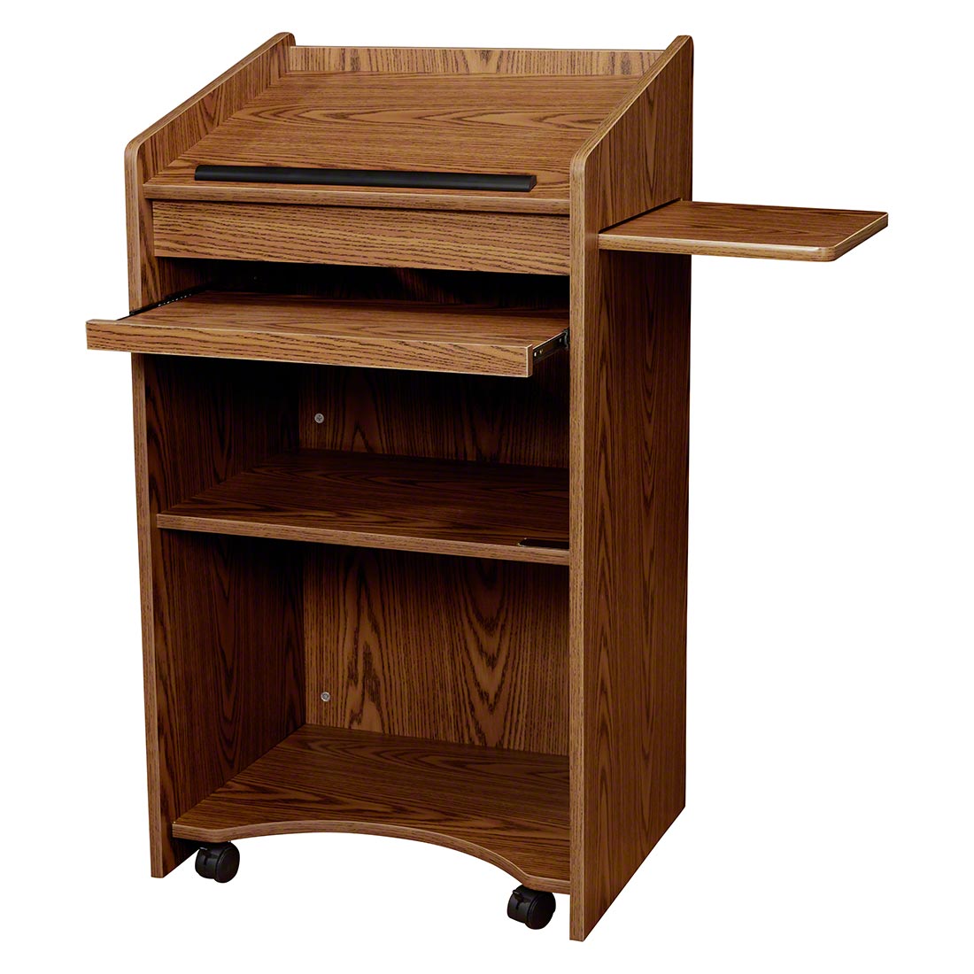 Oklahoma Sound 600-MO Aristocrat Non-Sound Lectern, Medium Oak