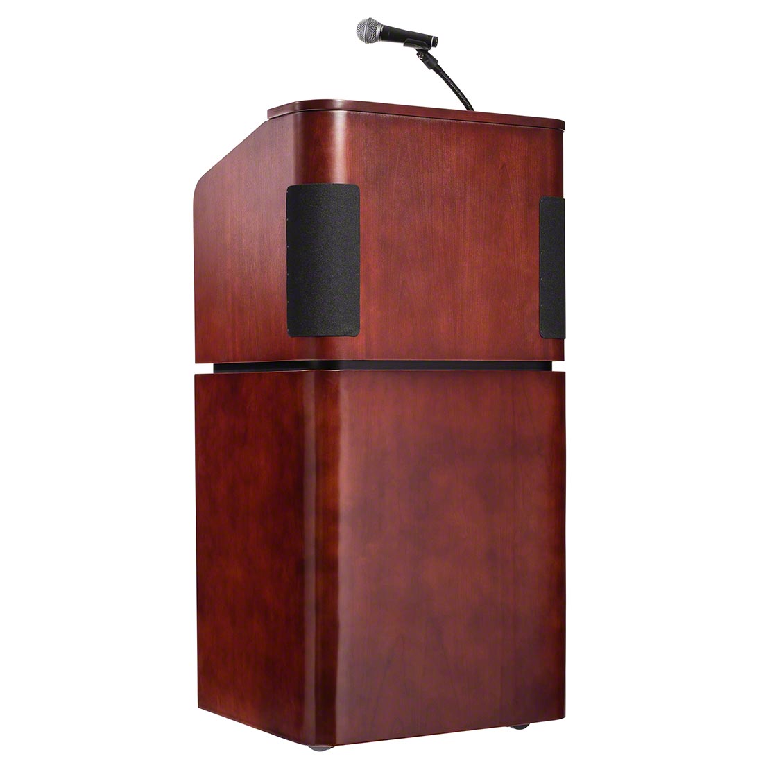 Oklahoma Sound 950/901 Tabletop and Base Combo Sound Lectern, Mahogany/Walnut