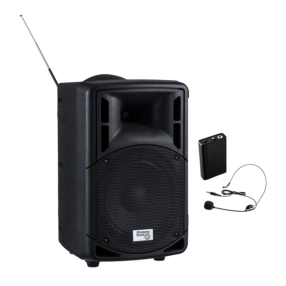 Oklahoma Sound 40-Watt PA System w/Wireless Headset Mic