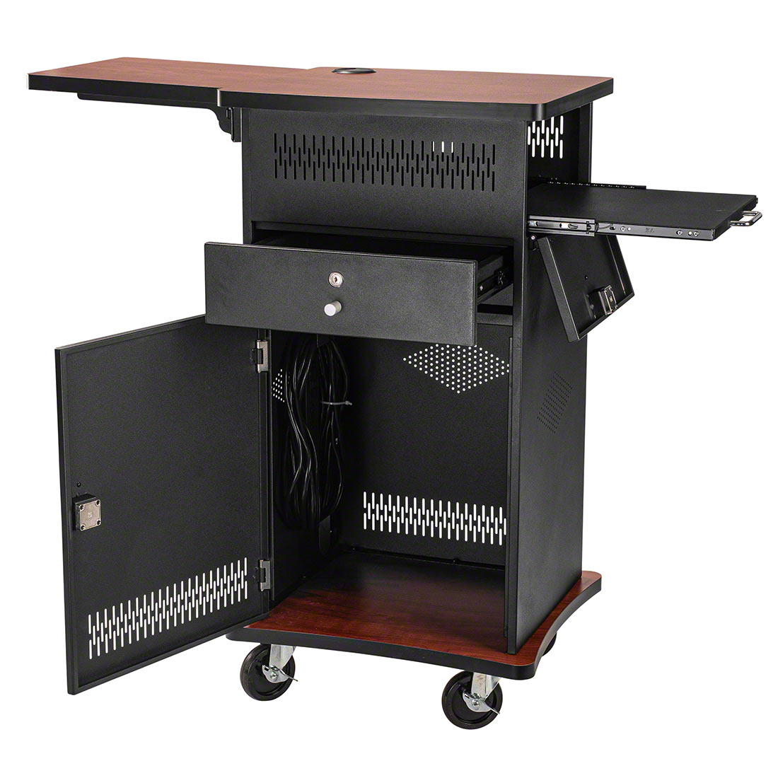 Oklahoma Sound WZD The Wizard AV Presentation Cart w/HDMI Port
