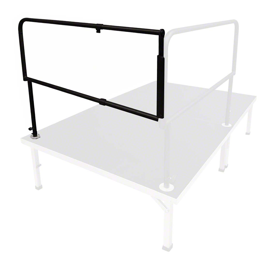 Feather-Lite Corner Stage Guard Rail, Single 