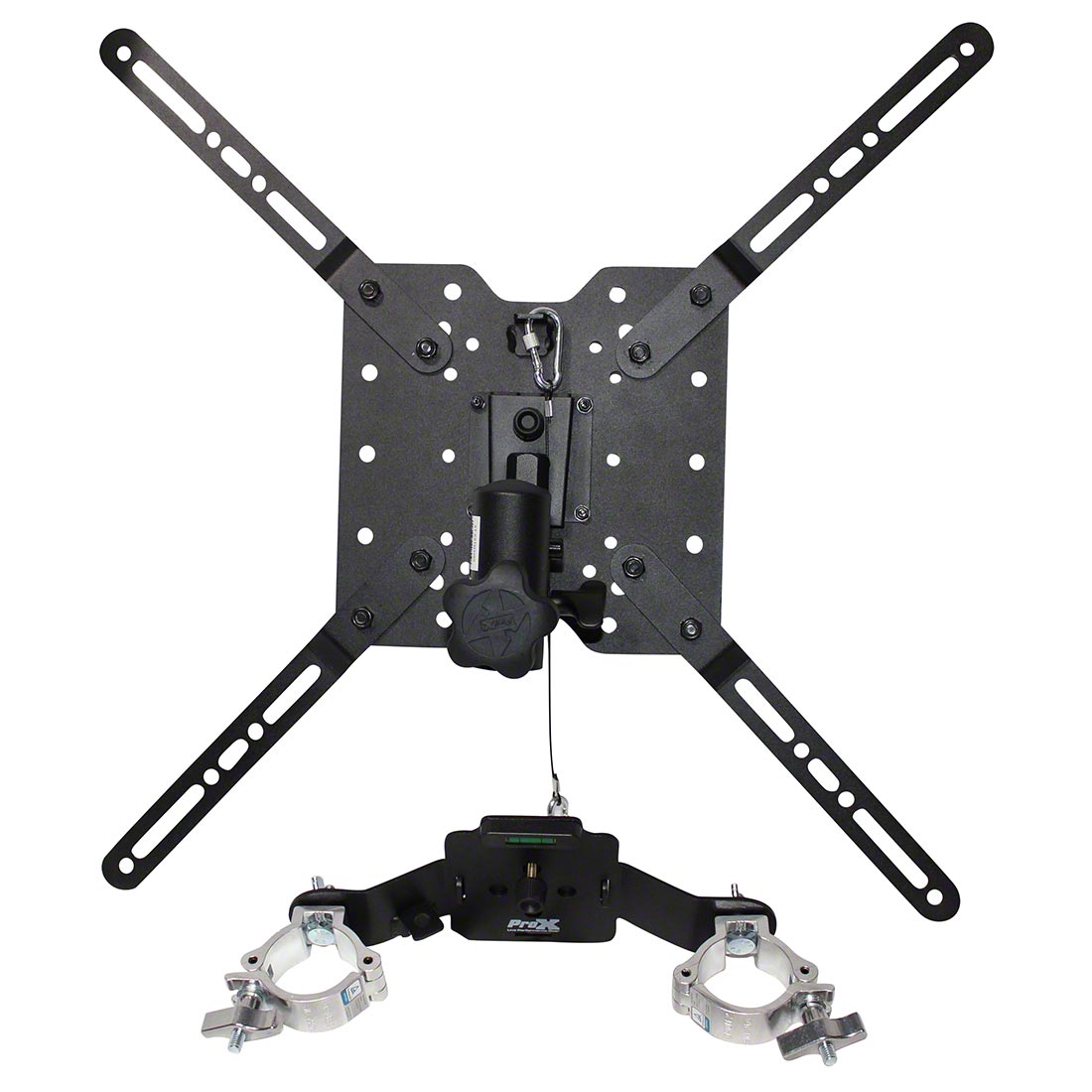 ProX Universal TV/Monitor Clamp with Vesa Mounting Bracket for F34/F32 Truss or Speaker Stands PRX-XT-MEDIAMOUNT