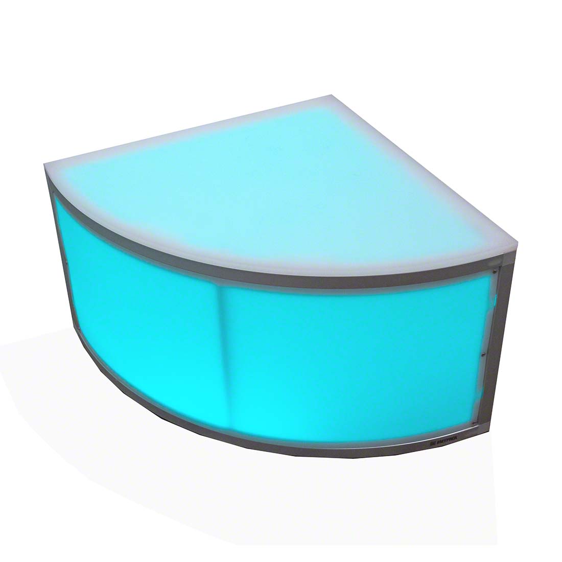 ProX Lumo Stage 2'x2' Quarter-Round Acrylic Stage Section, 16