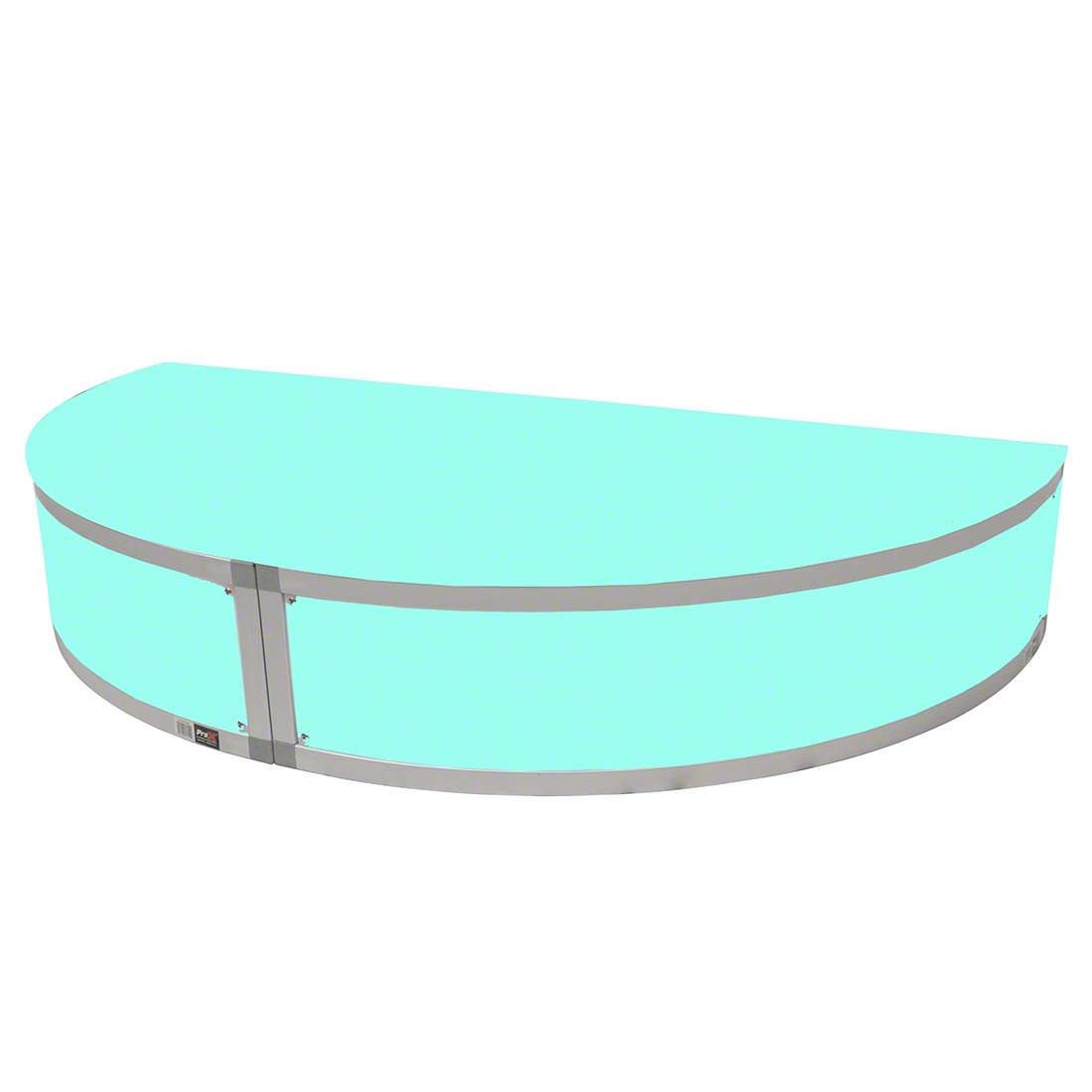 ProX Lumo Stage 2'x4' Half-Circle Acrylic Stage Kit, 8
