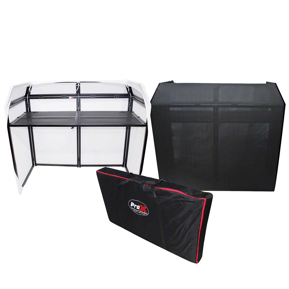 ProX Mesa MK2 DJ Facade Table Station with Scrims and Carry Bag PRX-XF-MESAMK2