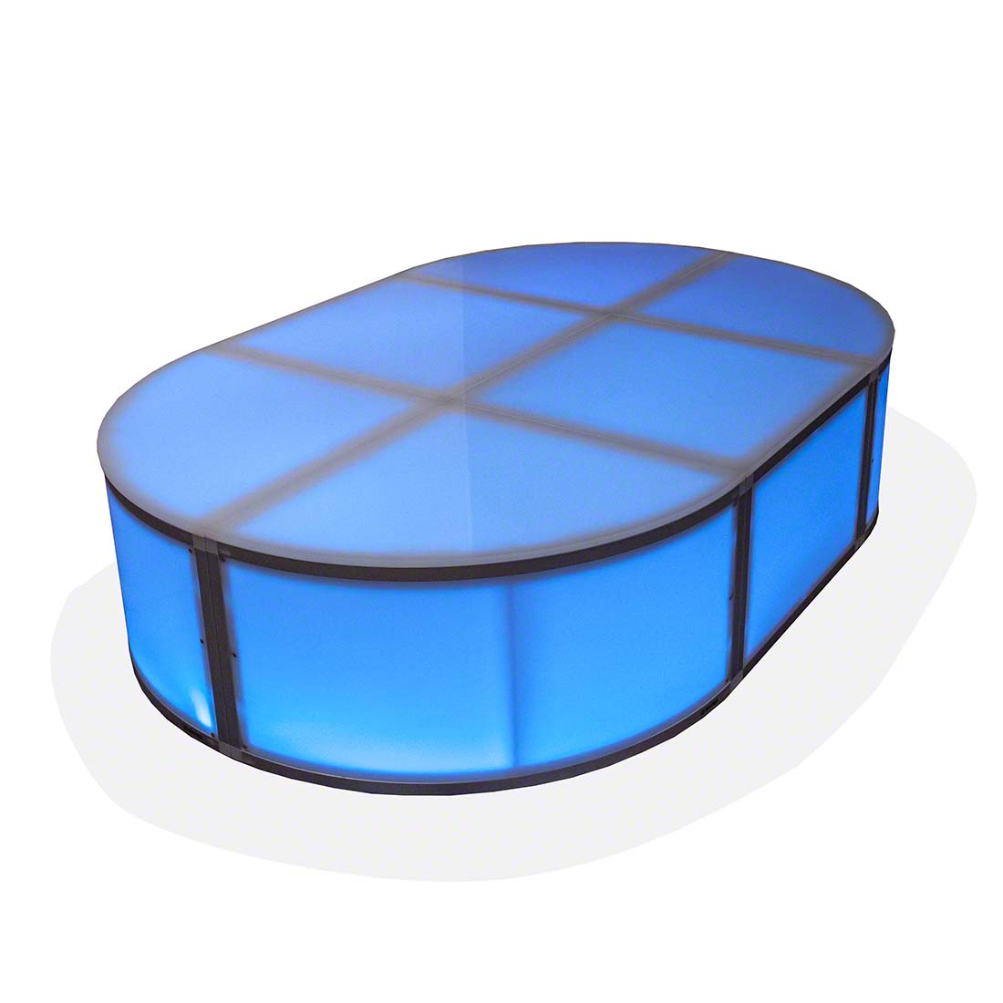 ProX Lumo Stage 4'x6' Oval Acrylic Stage Kit PRX-XSAP-4X6OVAL