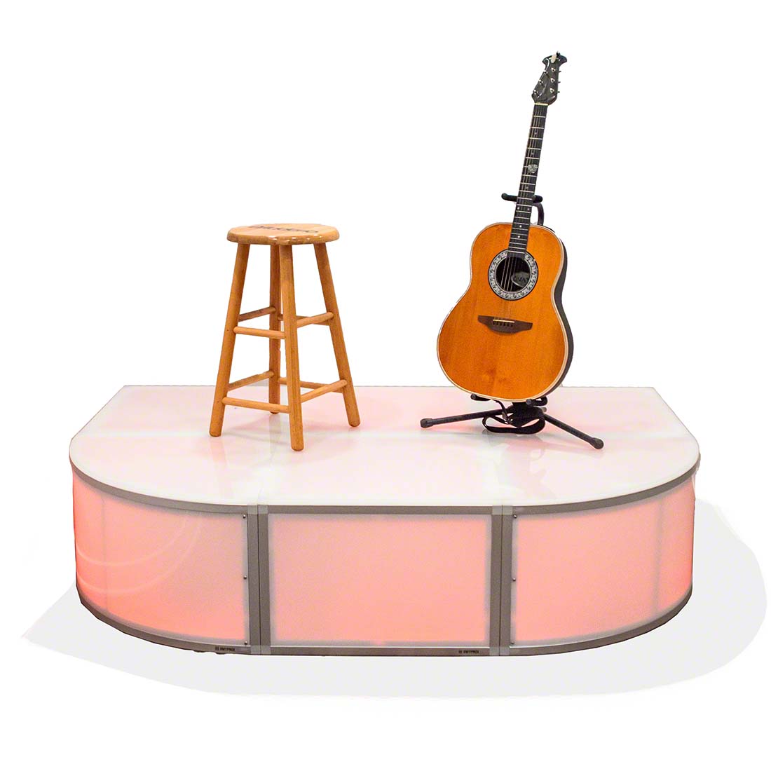 ProX Lumo Stage 4'x6' Rounded Front Acrylic Stage Kit PRX-XSAP-4X6RF