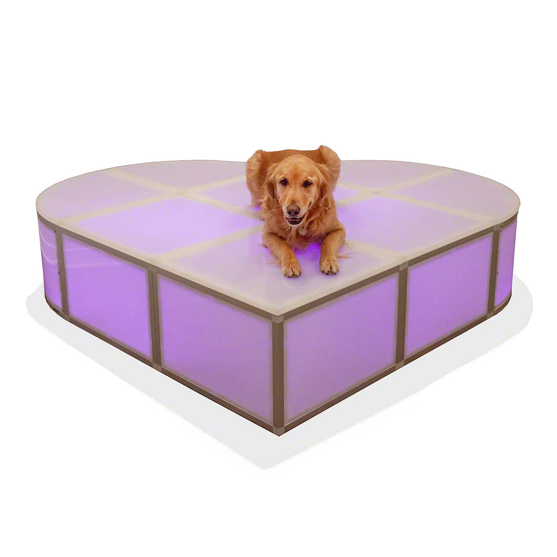 ProX Lumo Stage 6' Heart-Shaped Acrylic Stage Kit PRX-XSAP-6HEART