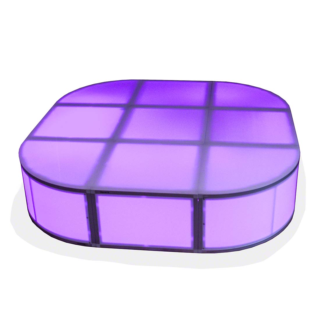 ProX Lumo Stage 6'x6' Rounded Square Acrylic Stage Kit PRX-XSAP-6X6RS