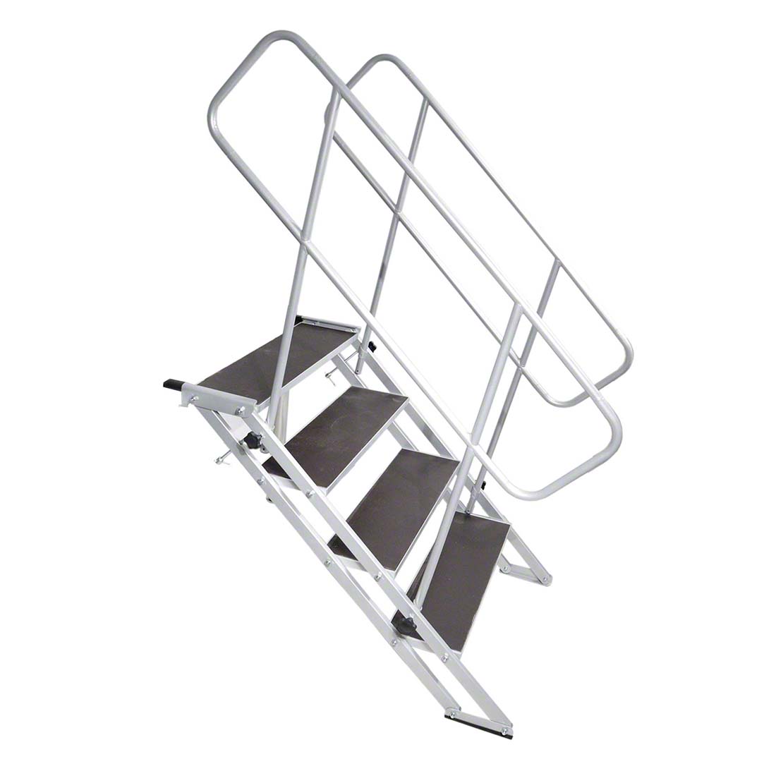 StageQ 4-Step Stair Unit with Handrail, Adjustable for 29