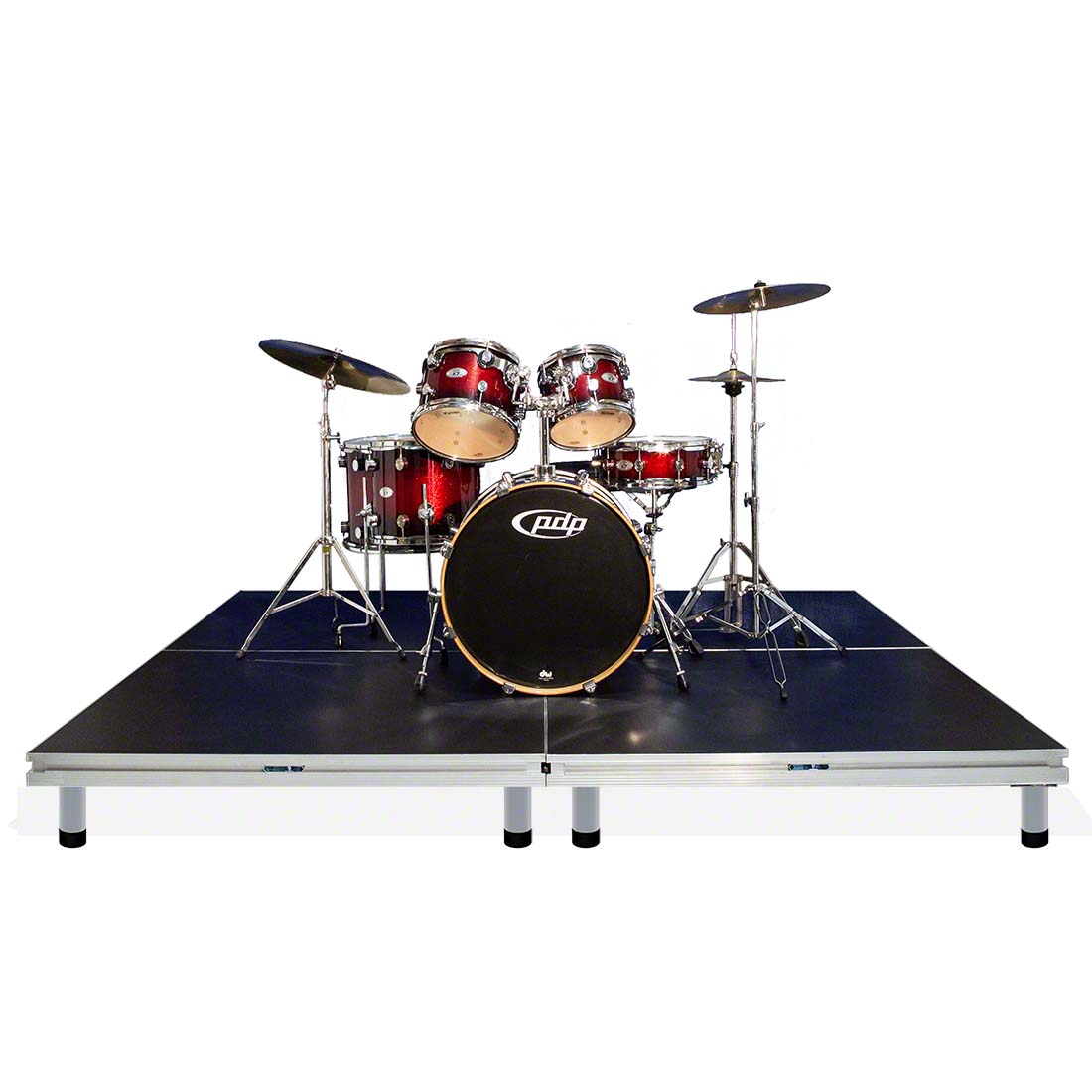 QuickLock Staging 8'x8' Drum Riser, Industrial Finish QLDRUM8X8I