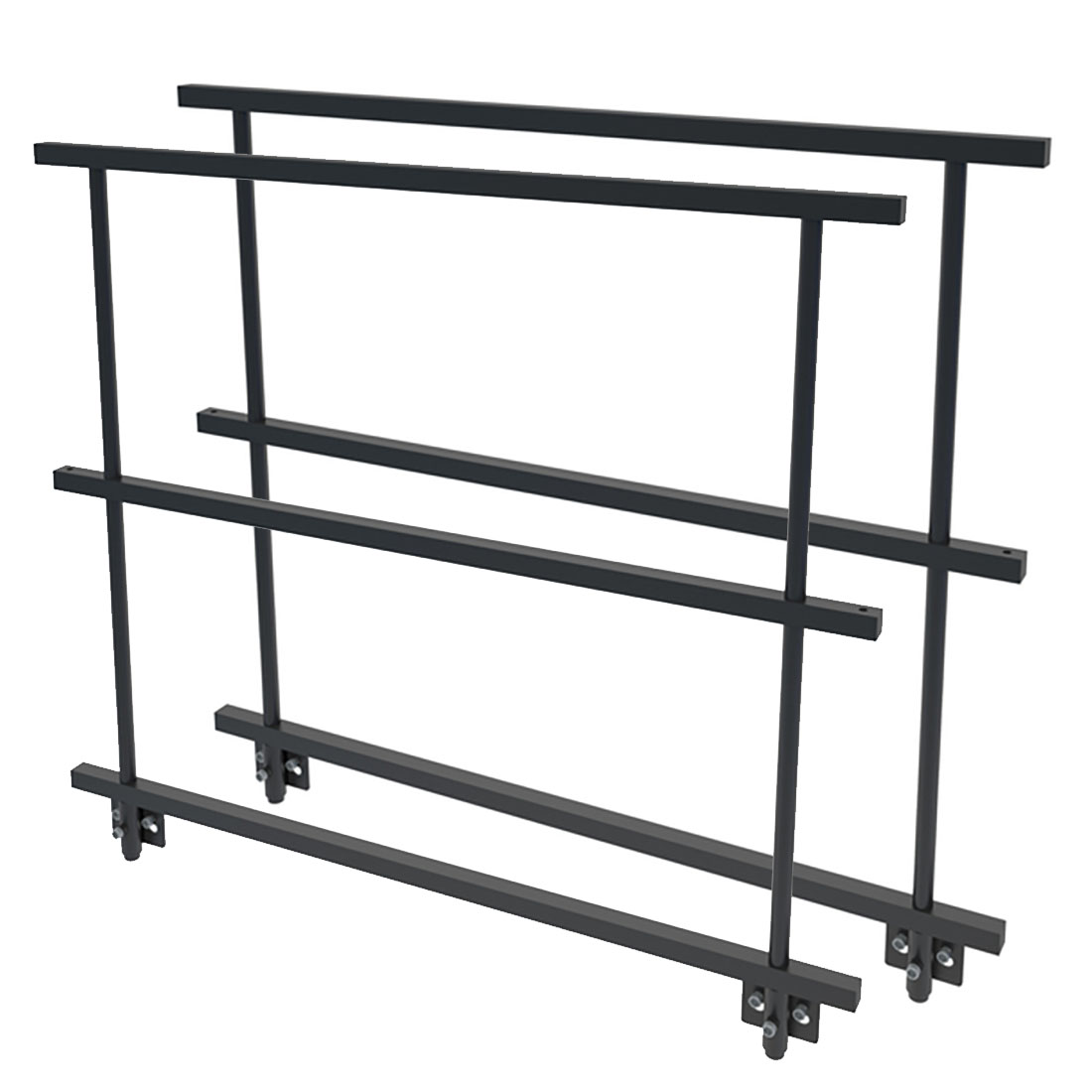 QuickLock Staging 4' Stage Guard Rail (2-pack)