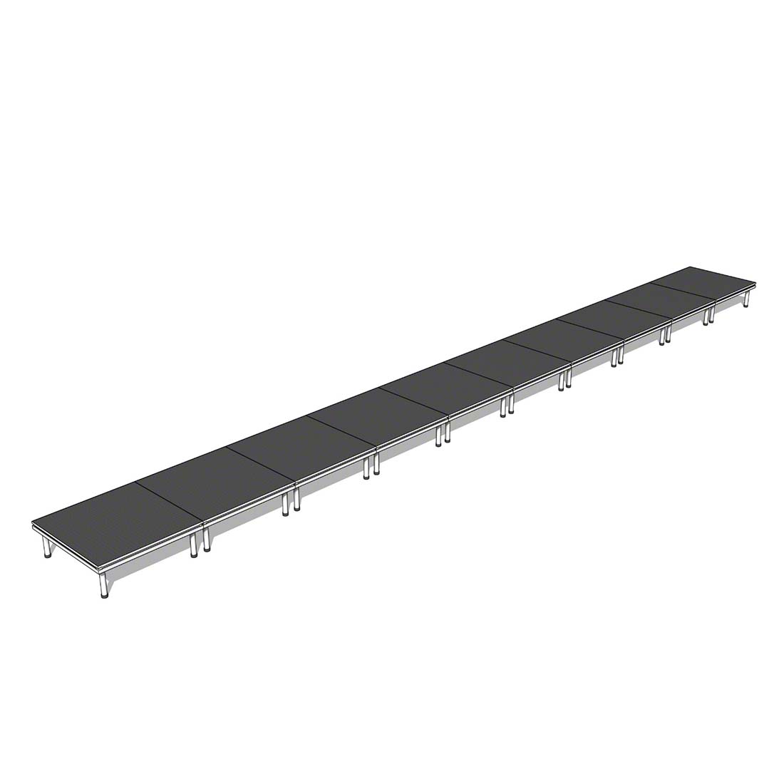 QuickLock Staging 4'x40' Indoor/Outdoor Stage System