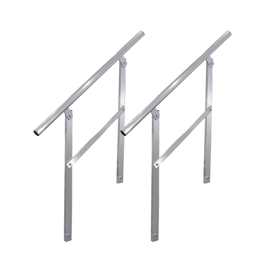 QuickLock Staging Handrails for 3-Step Adjustable-Height Stairs (2-pack)
