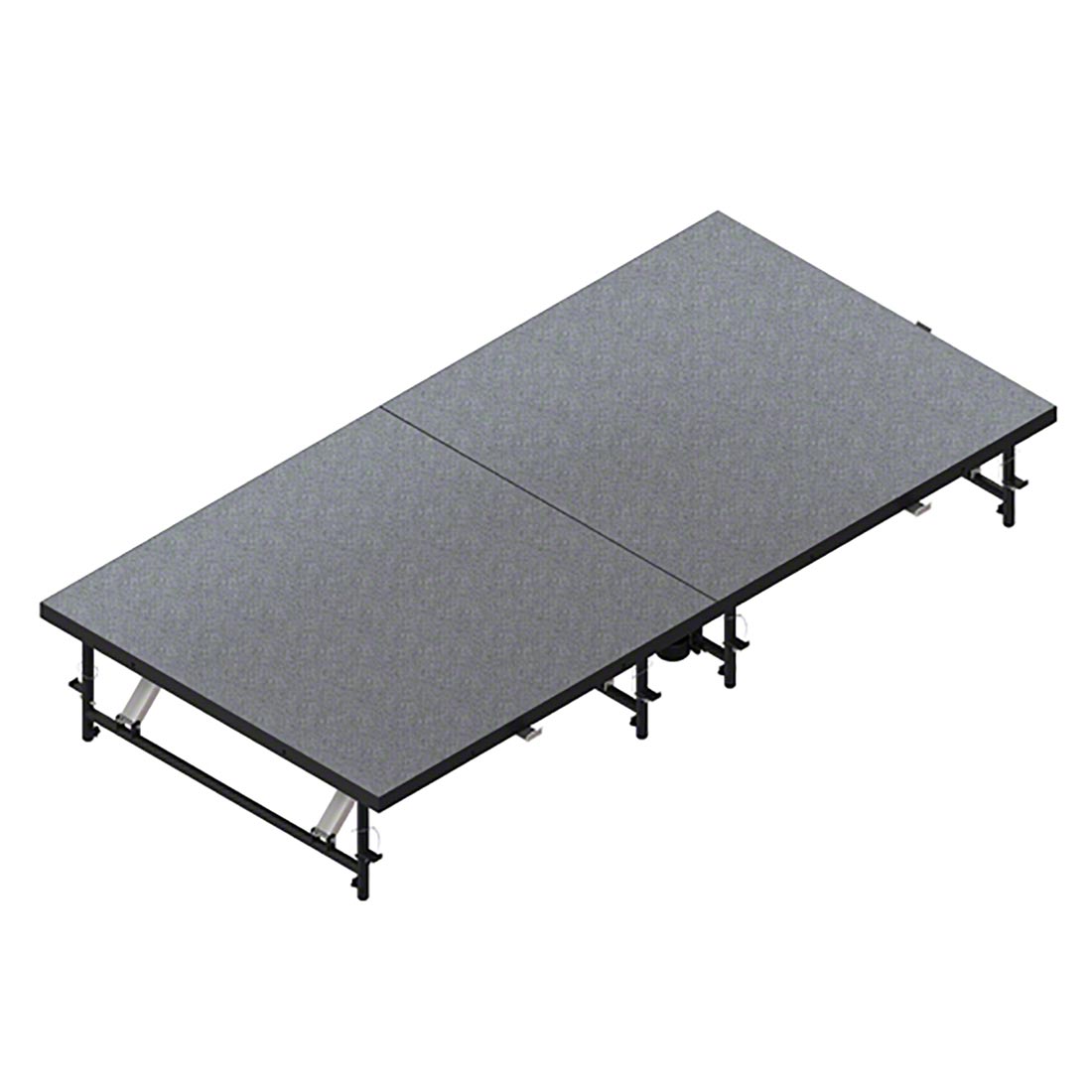 Staging 101 4'x8' Mobile Folding Stage, Adjustable Height (8