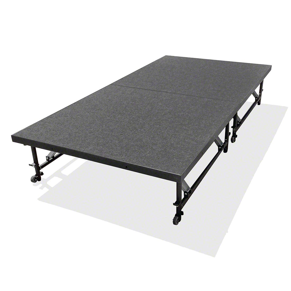 Staging 101 4'x8' Portable Stage with Wheels, 16"-24" High (4'x4' Units)