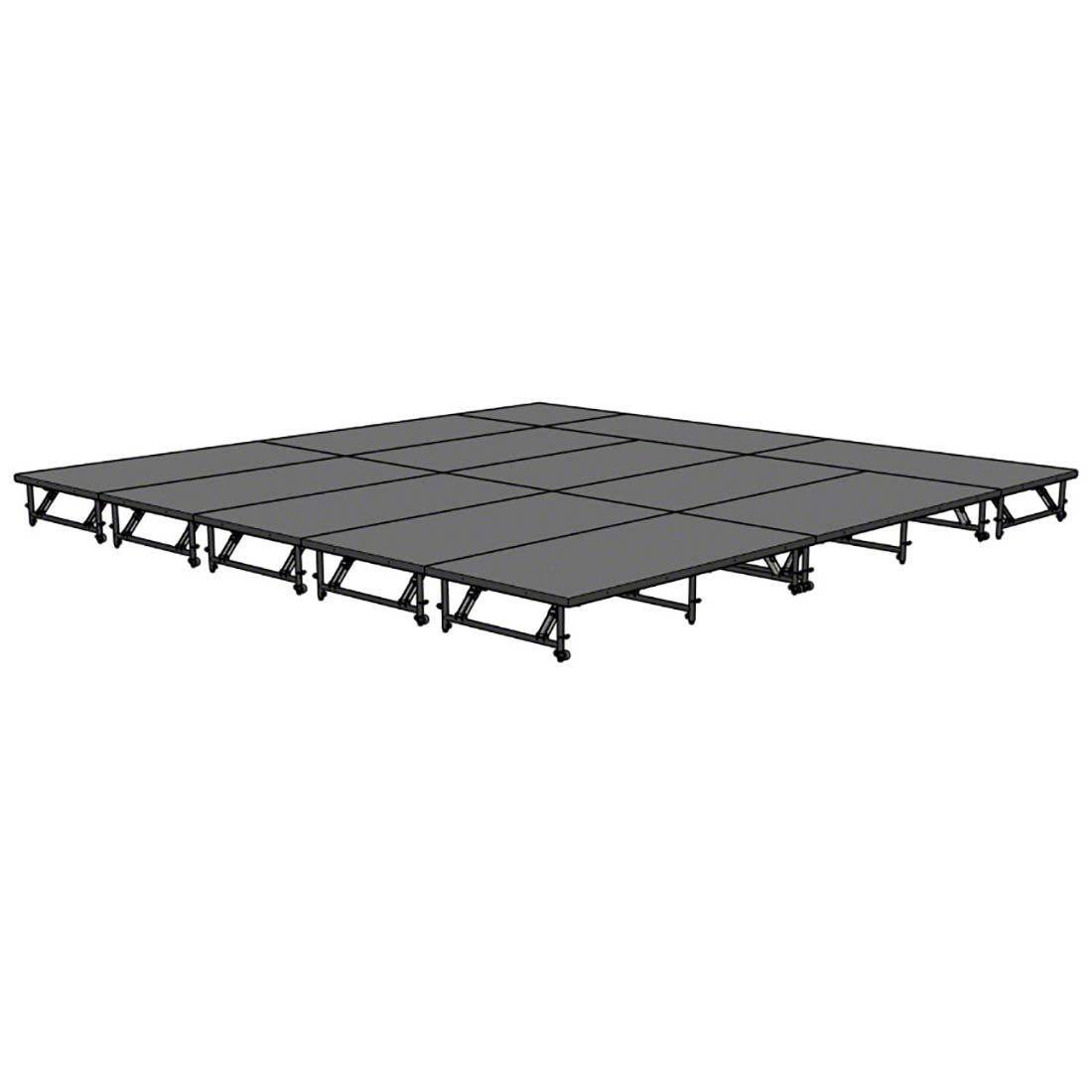 Staging 101 20'x20' Portable Stage, 16"-24" Adjustable Height