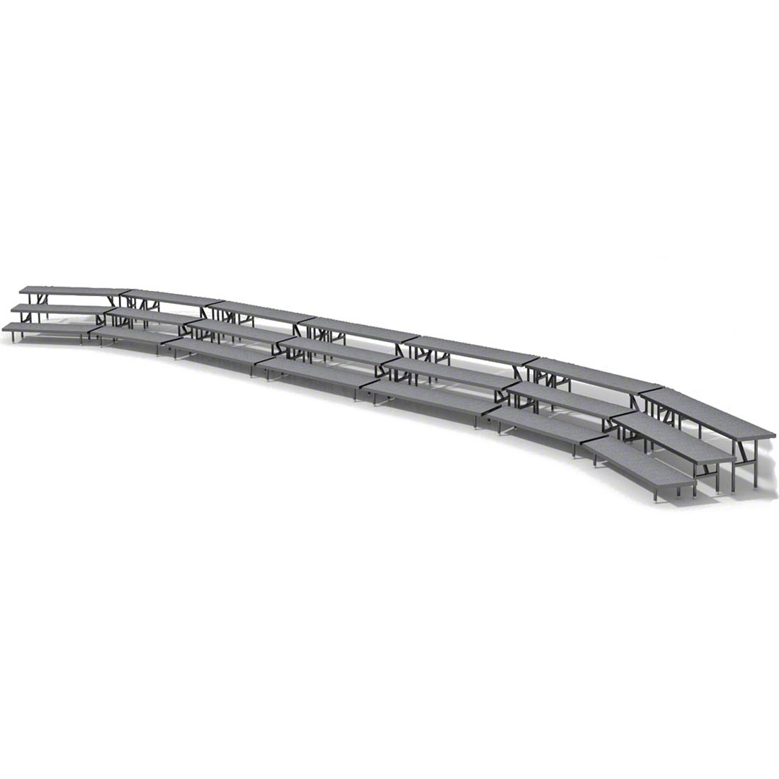 Staging 101 3-Tier Standing Choral Riser Bundle - 41' Long