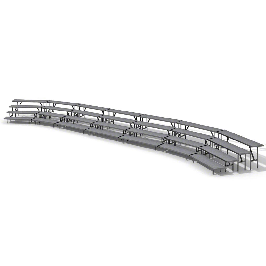 Staging 101 4-Tier Standing Choral Riser Bundle - 42' Long