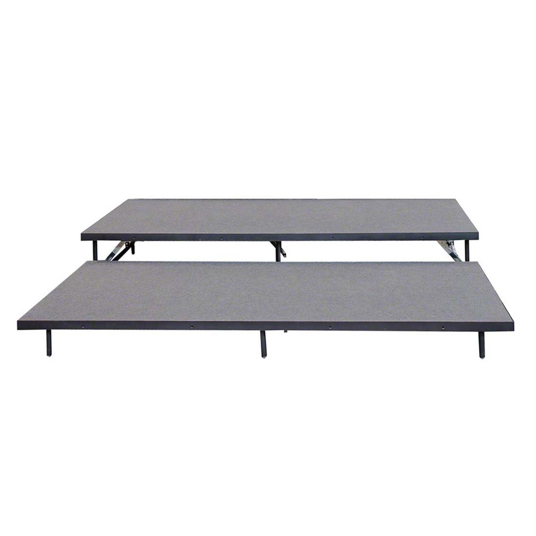 Staging 101 2-Tier 8' Wide Seated Riser Straight Section (48" Deep Tiers)