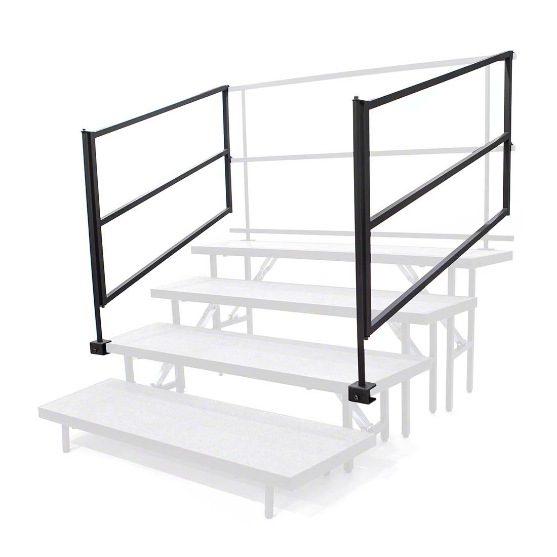 Staging 101 Side Guard Rail for Tiered Choral Risers (2-pack)