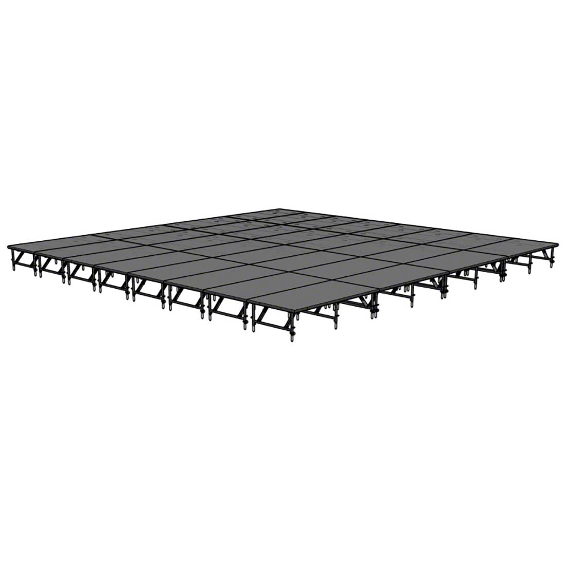 Staging 101 32'x32' Portable Stage, 24"-32" Adjustable Height