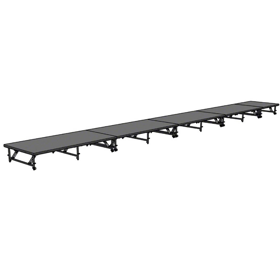 Staging 101 4'x36' Portable Stage, 16"-24" Adjustable Height