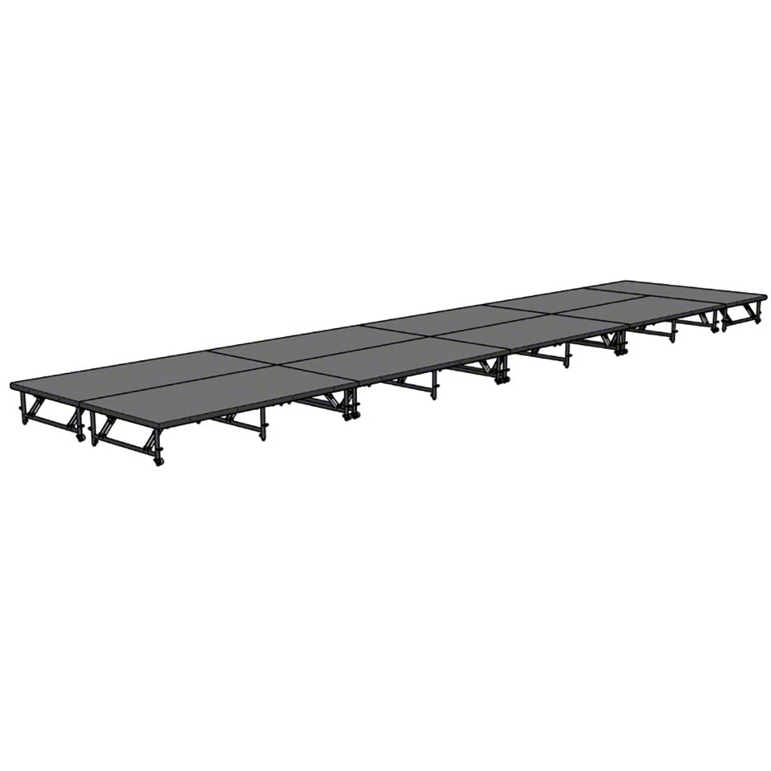 Staging 101 8'x36' Portable Stage, 16"-24" Adjustable Height