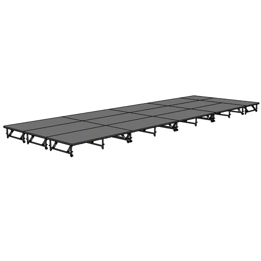 Staging 101 12'x36' Portable Stage, 16"-24" Adjustable Height