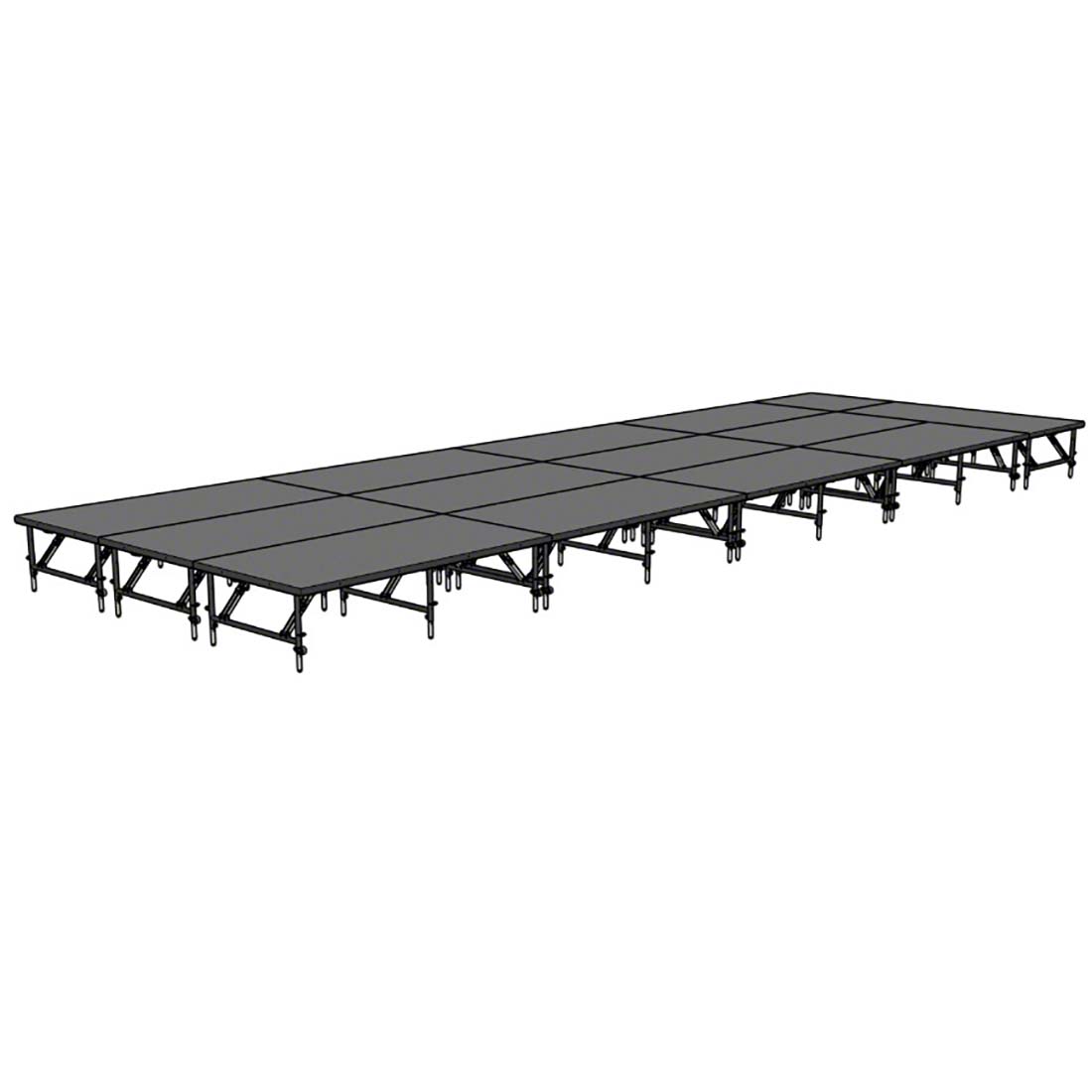 Staging 101 12'x36' Portable Stage, 24"-32" Adjustable Height