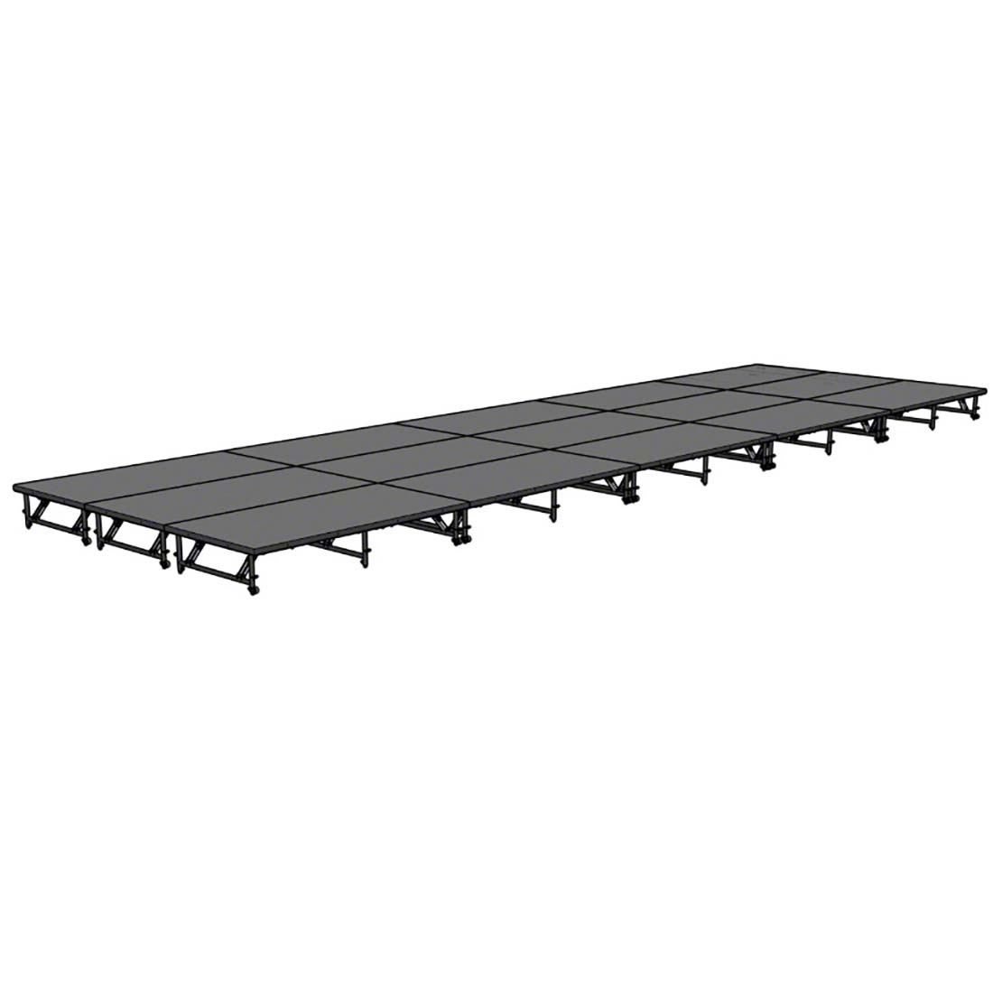 Staging 101 12'x40' Portable Stage, 16"-24" Adjustable Height