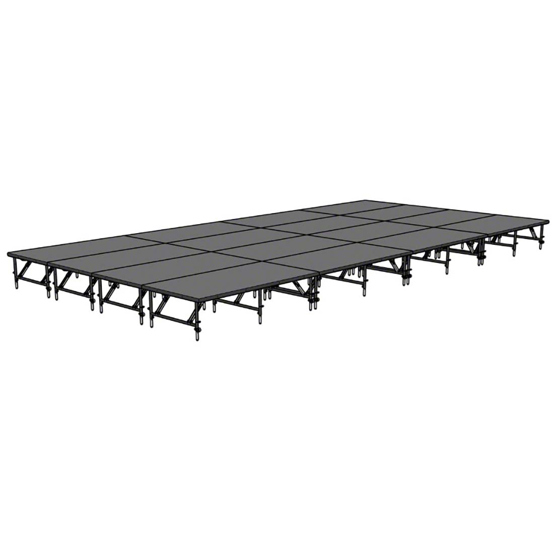 Staging 101 16'x32' Portable Stage, 24"-32" Adjustable Height