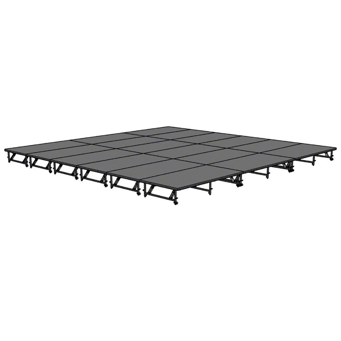 Staging 101 24'x24' Portable Stage, 16"-24" Adjustable Height