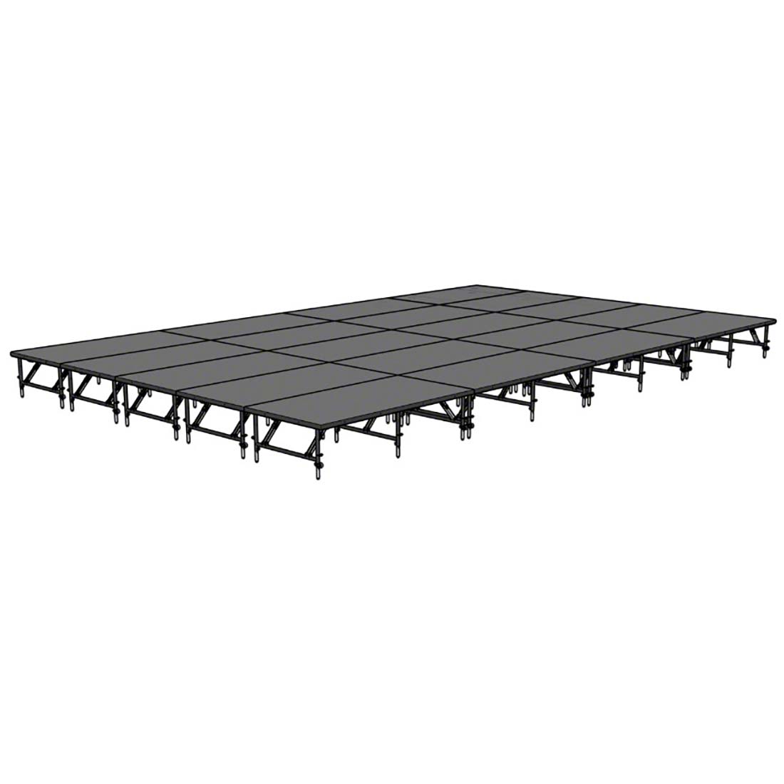 Staging 101 20'x32' Portable Stage, 24"-32" Adjustable Height