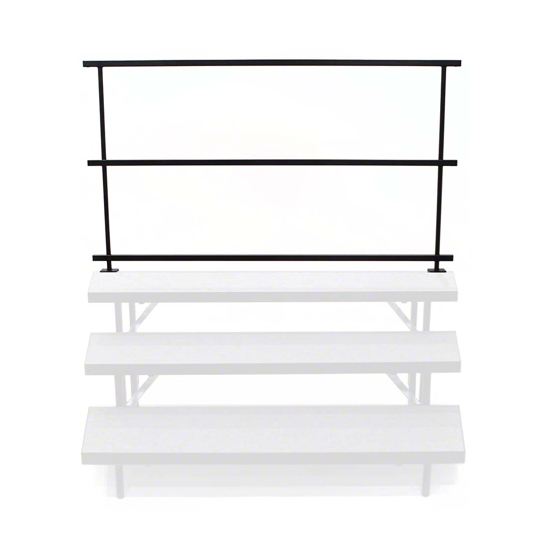Staging 101 Rear 6' Guard Rail for Straight & 3-Tier Wedged Choral Risers (24" high)